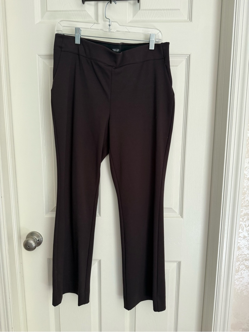 Simply Vera by Vera Wang Dark Brown Boot Cut Dress Pants